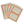 Packet of 10 Large Self-Adhesive Labels with Neon Border