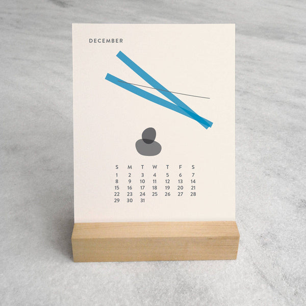 2026 Desk Calendar, Abstract