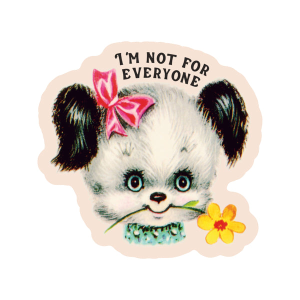 Funny Cringe Retro Puppy High Quality Vinyl Sticker