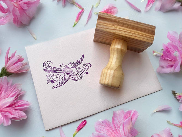 Kindly deliver dove rubber stamp snail mail lover pen pal