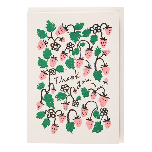 Strawberry Thank You | Greeting Card