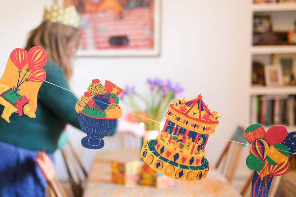 BIRTHDAY PARTY SEWN GARLAND
