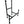 Small Black Iron Chair Easel - 10
