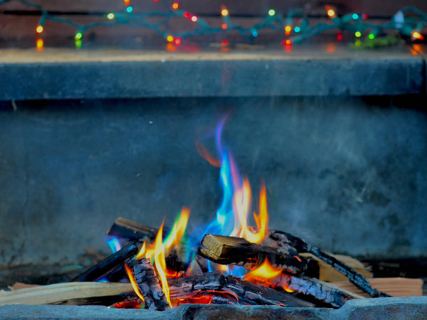 Magic Rainbow 11" Flames Fire Logs - Set of 3