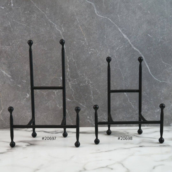Small Black Iron Chair Easel - 10"