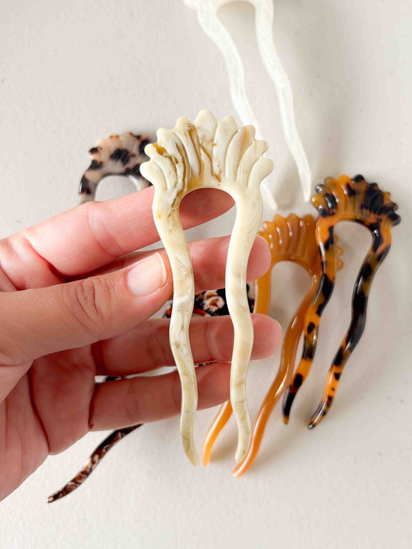 Antique Wave French Hair Pin