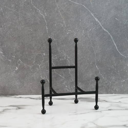Small Black Iron Chair Easel - 10"