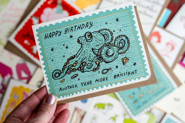 Octopus Brilliant Birthday