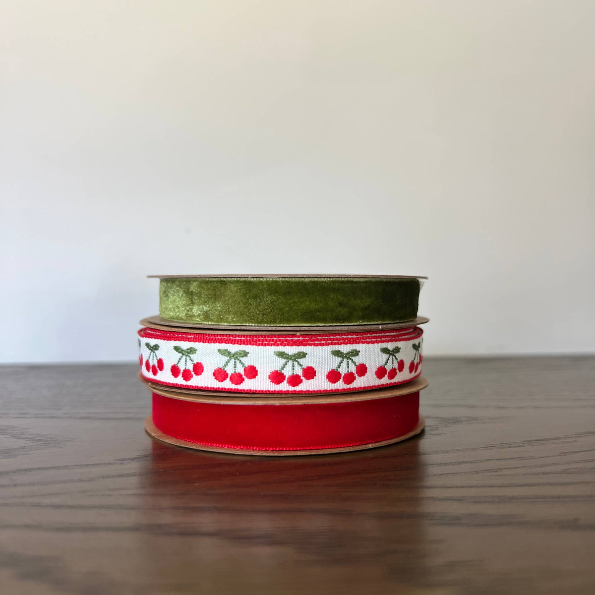 Cherry Woven Ribbon – Diddle and Zen