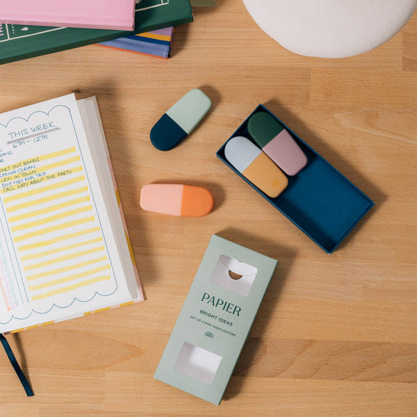 Bright Ideas Mini Highlighters Set of 4