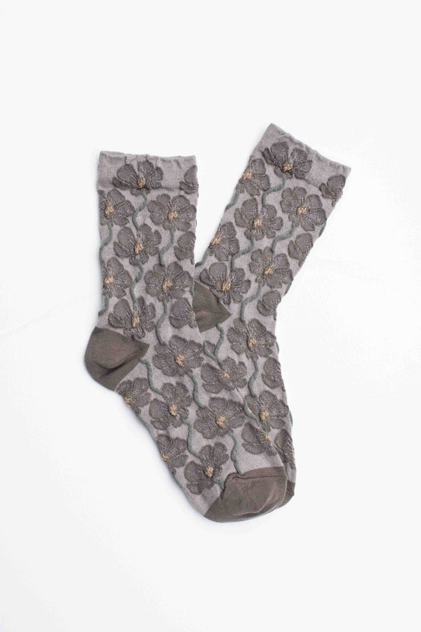 Floral Bloom Cotton Blend Socks