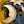 GOLDEN MAN ON THE MOON BOARD ORNAMENT