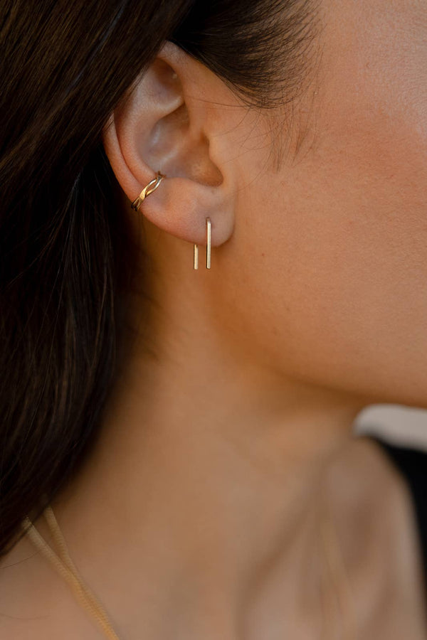Mini Staples in 14k Gold Fill or Sterling Silver 