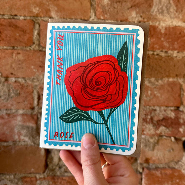 Thank You Rose Greeting Card