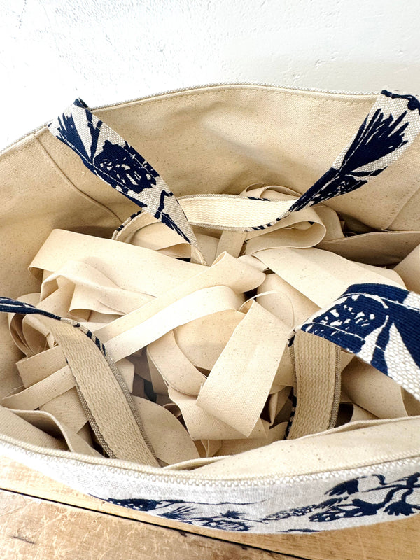 Pine Cone Heavy Linen Boho Tote Bag