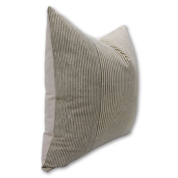 Hand Block Printed Duck Canvas Pillow Cover - Leheriya