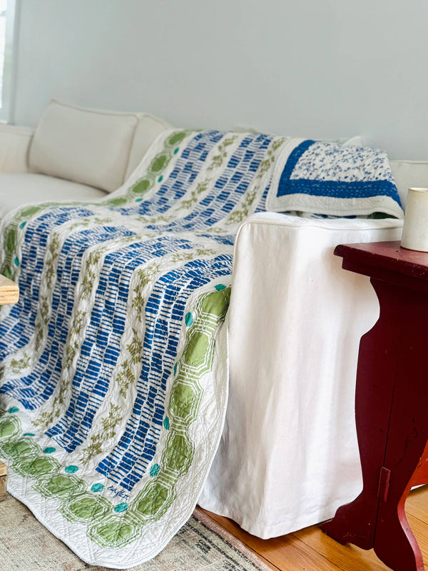 Cotton Throw - Modern Farm House Vintage Inspired 50x70 