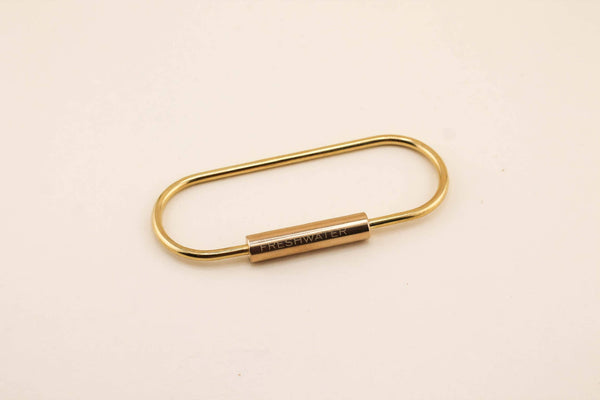 Brass Oval Key Ring