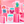 Crystal Prism Pink | Mahjong with Bold Angles and Vibrant Vibes | 1.25