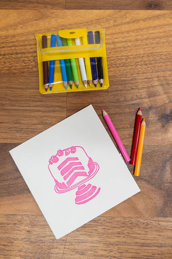 Neon Cake Mini Card