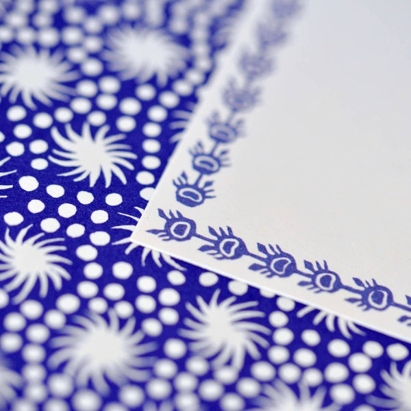 Five Long Self Adhesive Labels with Twilight border