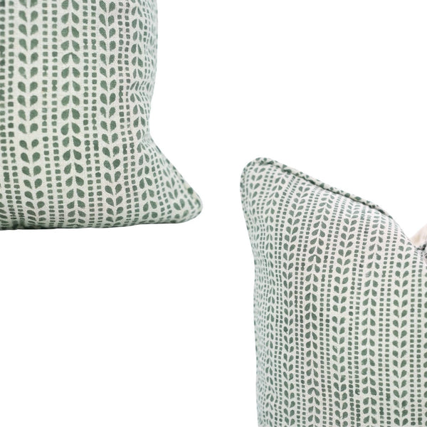 Artistic Print Pure Linen Pipin Pillow Cover - Ratanbel