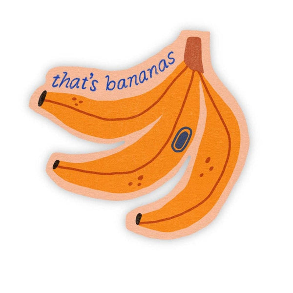 Banana Sticker Vinyl Sticker 3" | Funny Sticker That's Bananas