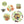 Garden Themed Pack of Buttons