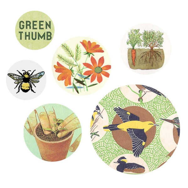 Garden Themed Pack of Buttons