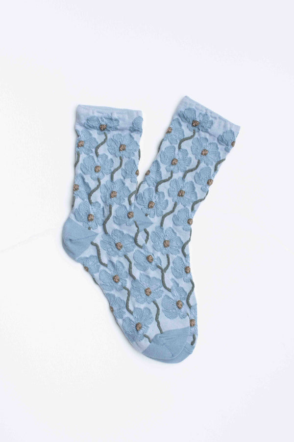 Floral Bloom Cotton Blend Socks