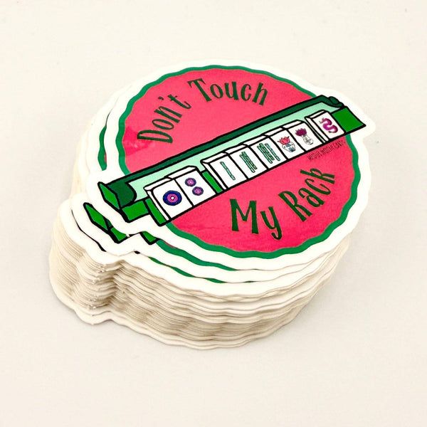 Don’t Touch Rack Mahjong vinyl sticker