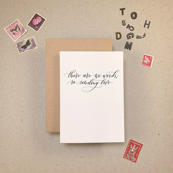 No Words So Sending Love Card