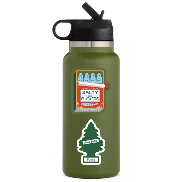 Salty Sardines Fish Funny Swear High Quality Vinyl Sticker