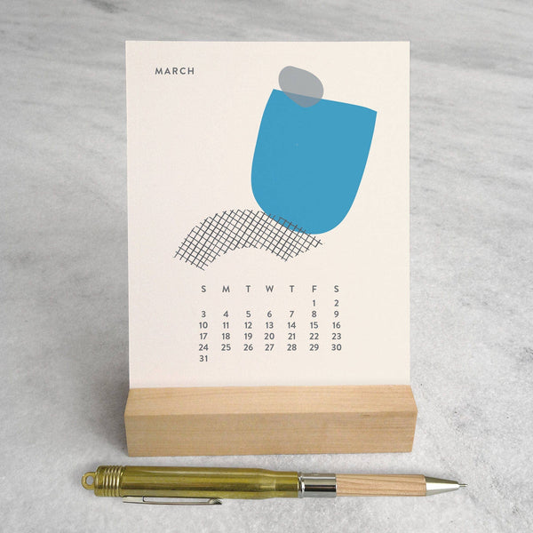 2026 Desk Calendar, Abstract