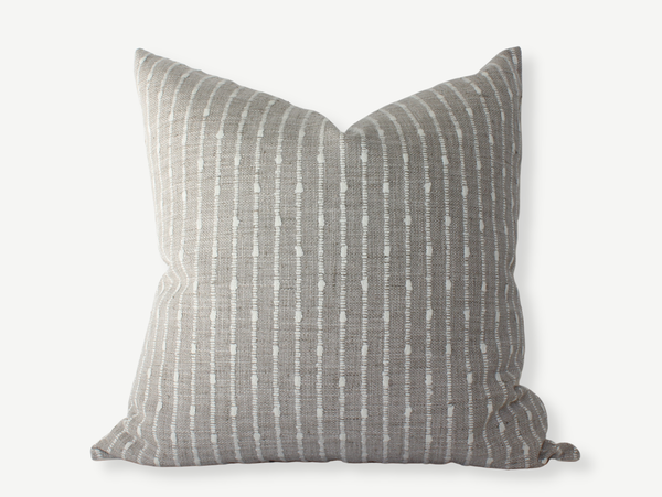 Cream Pillow, Neutral Striped | Perin