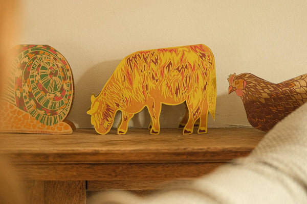 HIGHLAND COW GREETING CARD
