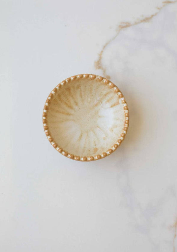 Ruffled Edge Ceramic Pinch Bowls