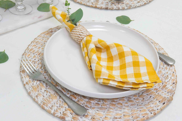 Picnic Napkin 20x20 - Mustard - Set of 4