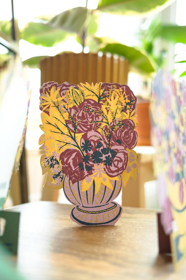 BLOOMSBURY LILAC VASE GREETING CARD
