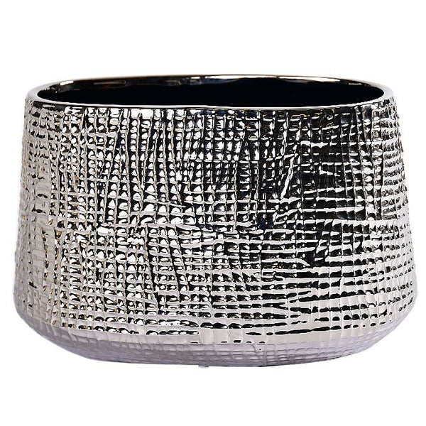 Oval Textured Ceramic Vase (TULLE6)