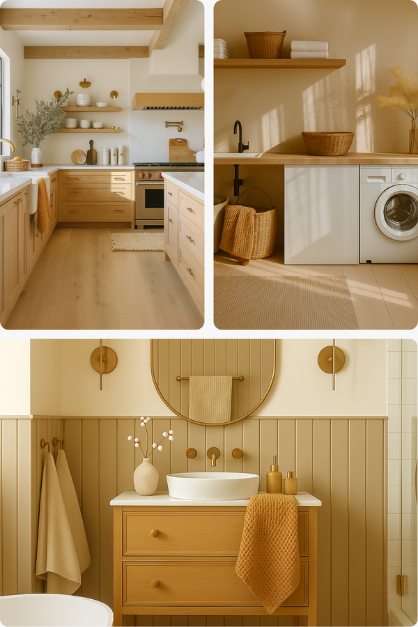 100% Organic Cotton Rustic Waffle Tea/Hand Towel - Lt Rust