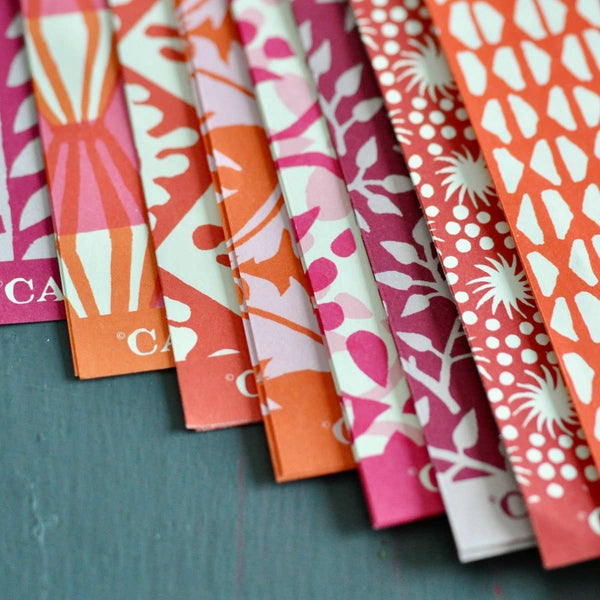 Small Sheets of Paper Red Assortment in Bulk and Unboxed