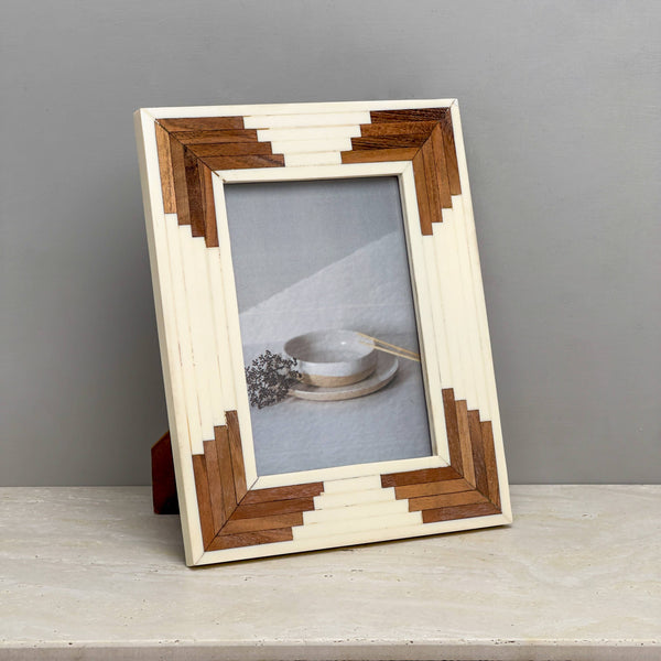 Bone & Wood Photo Frame 5 X 7