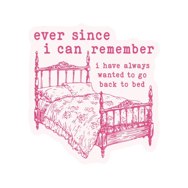 Cute Funny Sleep Relax Bed Time High Quality Vinyl Sticker