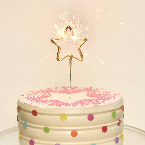Grande 12" Gold Star Sparkler Wand Card - Celebrate