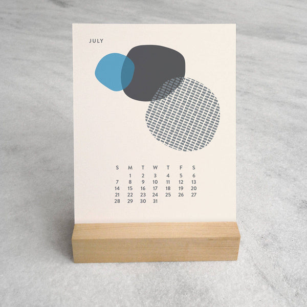 2026 Desk Calendar, Abstract