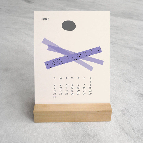 2026 Desk Calendar, Abstract