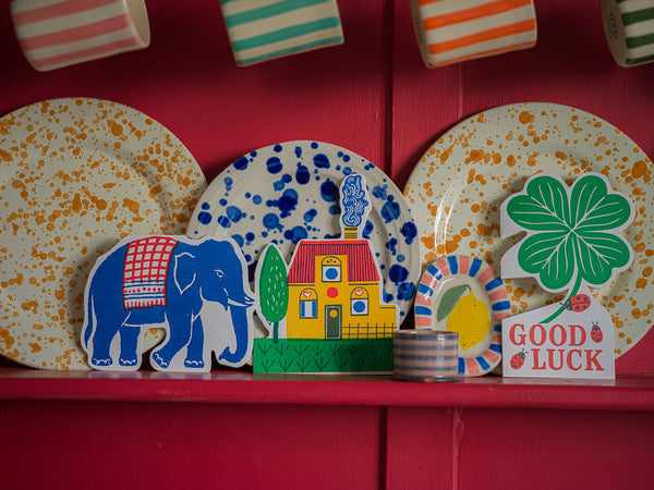 Good Luck Clover | Cut-Out - Greeting Card