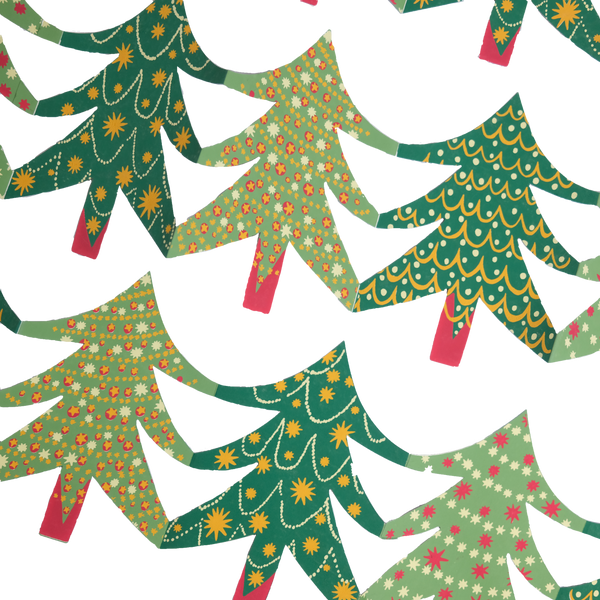 CHRISTMAS TREES CONCERTINA GARLAND