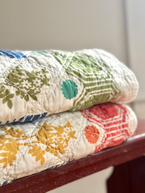 Cotton Throw - Modern Farm House Vintage Inspired 50x70 